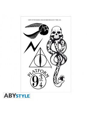 Conjunto de tatuagens Harry Potter com licença oficial