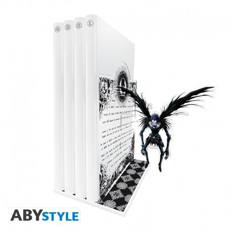 Sujetalibros acrílico con figura de Ryuk de Death Note