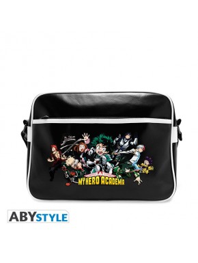 Bolsa messenger My Hero Academia Heroes vinil com personagens