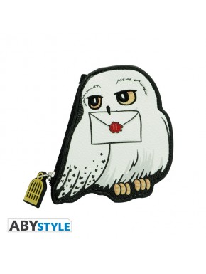 Monedero blanco de Hedwig de Harry Potter con carta