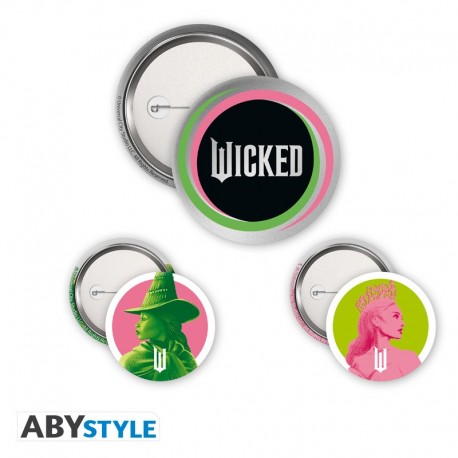 Lot de badges Wicked d'Elphaba et Glinda