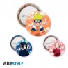 Pack de Badges Naruto - Naruto, Sasuke, Sakura X4