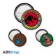Ensemble de badges avec logo T-Rex de Jurassic Park