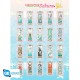 Poster Chibi de Cardcaptor Sakura com cartas Clear Cards em fundo azul