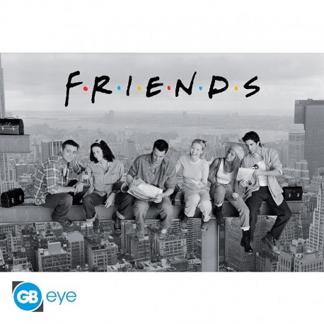 Poster maxi noir et blanc de Friends 91.5x61 cm