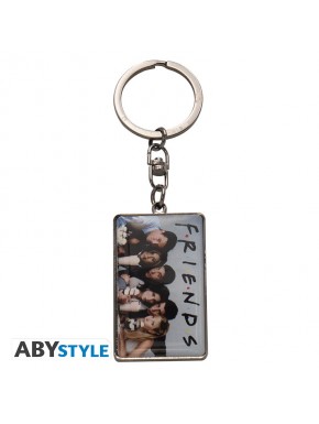 Llavero metálico Friends con imagen del elenco