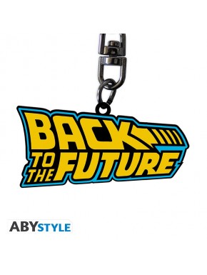 Llavero de metal Back to The Future con logo