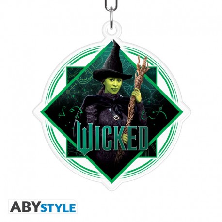 Porte-clés acrylique Wicked avec Elphaba verte
