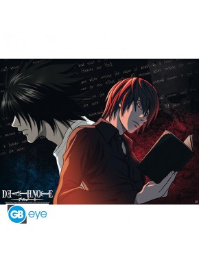 Poster chibi de Death Note con L y Light