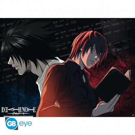 Poster chibi de Death Note con L y Light