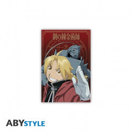 Imán de Fullmetal Alchemist con hermanos Elric
