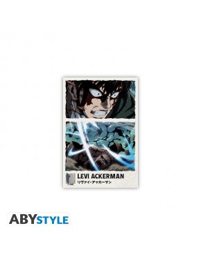 Imán de Levi Ackerman en acción de Attack on Titan