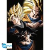 Poster Chibi 52x38 cm Transformations de Goku Dragon Ball