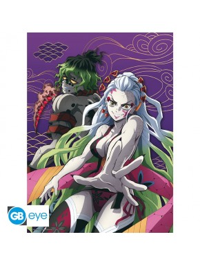 Poster chibi Demon Slayer Daki y Gyutaro 52x38 cm