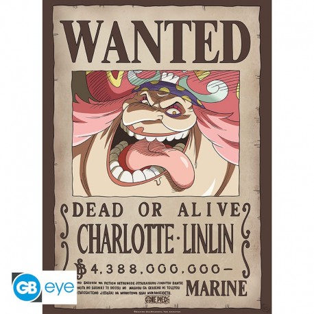 Poster chibi de One Piece Wanted Big Mom de 52x38 cm