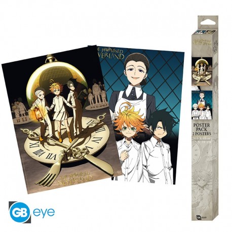 Conjunto de 2 posters chibi de The Promised Neverland