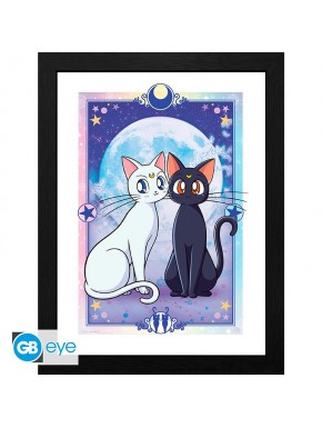 Impresión enmarcada Luna y Artemis de Sailor Moon
