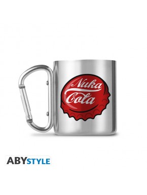 Caneca Nuka Cola com mosquetão de aço inoxidável