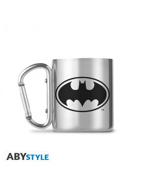 Taza con mosquetón de Batman en acero inoxidable