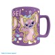 Taza Fuzzy Angel de Lilo & Stitch con funda peluda
