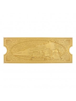 Réplica billete Polar Express oro 24k edición limitada