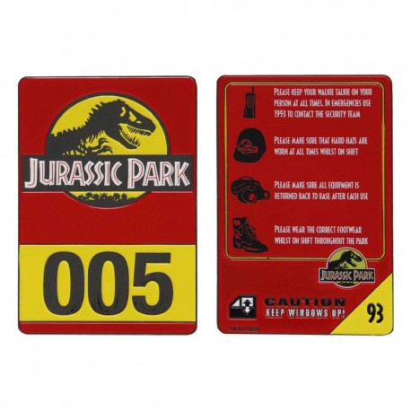 Lingote edición limitada Jurassic Park 30 aniversario