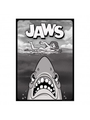 Lámina en blanco y negro de Der weiße Hai