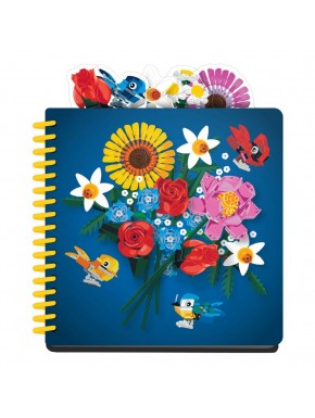 Cuaderno LEGO Icon Tab Botanicals con diseño floral