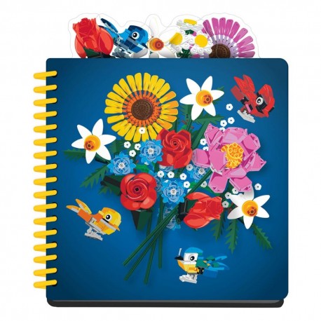 Cuaderno LEGO Icon Tab Botanicals con diseño floral