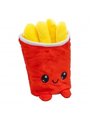 Pelúcia de batatas fritas 22 cm, design colorido e sorridente