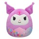 Peluche Hello Kitty Squishmallows Kuromi rosa con estrellas