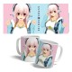 Taza Super Sonico Hoodie 325 ml con diseño colorido