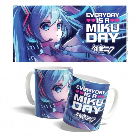 Taza Hatsune Miku 325 ml diseño vibrante