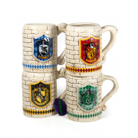 Pack Jarras Cerveza casas Hogwarts