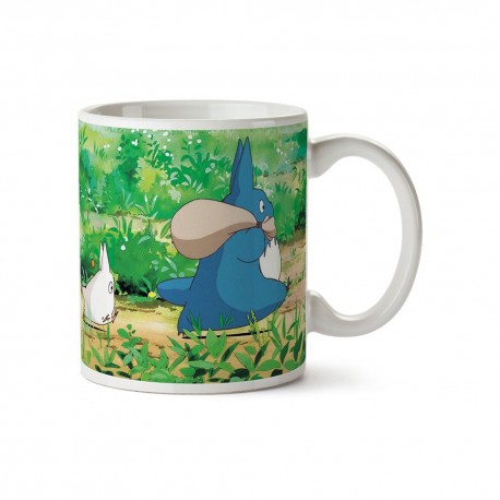 Mug en céramique blanc et bleu de Studio Ghibli Totoro