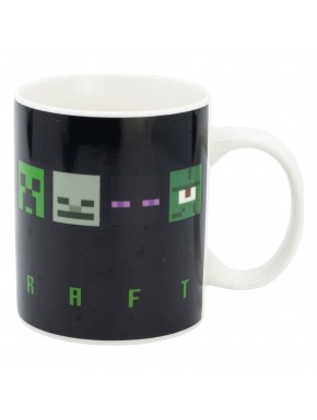 Taza Minecraft con diseño térmico que cambia de color
