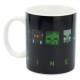 Taza Minecraft con diseño térmico que cambia de color
