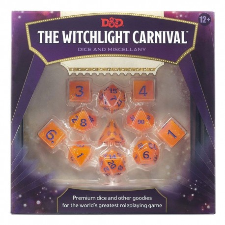 Set de 11 dados Witchlight Carnival para Dungeons & Dragons