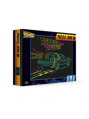 Caixa do quebra-cabeça de 1000 peças De Volta Para o Futuro em francês