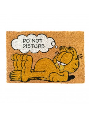 Felpudo Garfield fibra coco con mensaje 'Do Not Disturb'