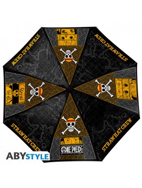 Paraguas One Piece con diseño de equipo de Sombrero de Paja
