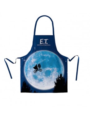 Delantal de cocina E.T. con diseño de la luna