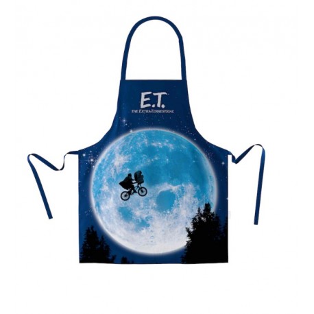 Delantal de cocina E.T. con diseño de la luna