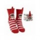 Chaussettes de Noël antidérapantes The Elf avec rayures rouges et blanches