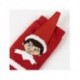 Chaussettes de Noël antidérapantes The Elf avec rayures rouges et blanches