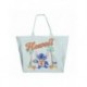 Bolsa shopping XL Stitch turquesa diseño Hawaiano