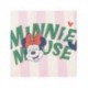 Bolsa de compras rosa con Minnie Mouse y rayas