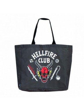 Sac noir XL Stranger Things avec design Hellfire Club