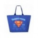 Sac shopping XL Superman bleu foncé