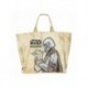 Bolsa shopping XL The Mandalorian con ilustración de Mandaloriano y Baby Yoda
